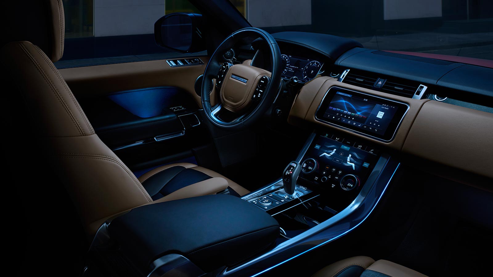 Range Rover Sport PHEV Carro Híbrido Plug-in Vista Interior